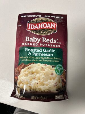 Baby Reds Roasted Garlic & Parmesan Mashed Potatoes Made With Red & Russet Potatoes With Skins, Baby Reds Roasted Garlic & Parmesan