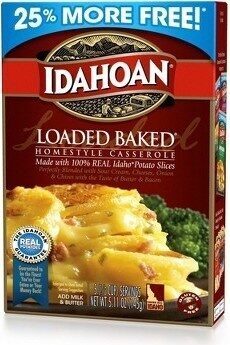 Loaded Baked Homestyle Casserole With Cheeses, Onion & Chives With The Taste Of Butter & Bacon, Loaded Baked
