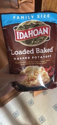 Loaded Baked Mashed Potatoes With Sour Cream, Cheeses, Onion & Chives With The Taste Of Butter & Bacon, Loaded Baked