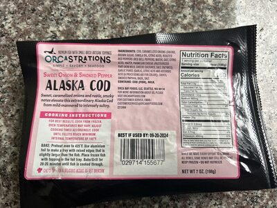 Sweet Onion & Smoked Pepper Alaska Cod, Sweet Onion & Smoked Pepper