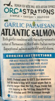 Garlic Parmesan Atlantic Salmon, Garlic Parmesan