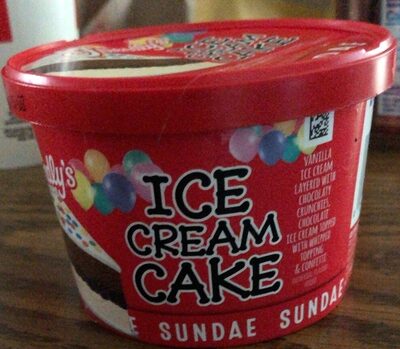 Cake Sundae Ice Cream, Vanilla; Chocolate