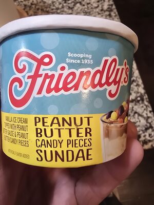 Peanut Butter Candy Pieces Sundae, Peanut Butter