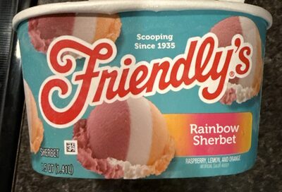 Raspberry, Orange, Lemon Sherbet, Raspberry; Orange; Lemon