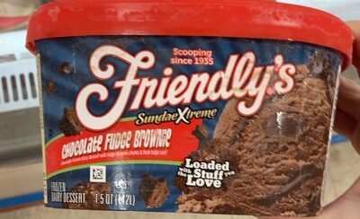 Chocolate Fudge Brownie Frozen Dairy Dessert, Chocolate; Fudge Brownie