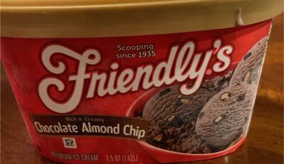 Chocolate Almond Premium Ice Cream, Chocolate; Almond