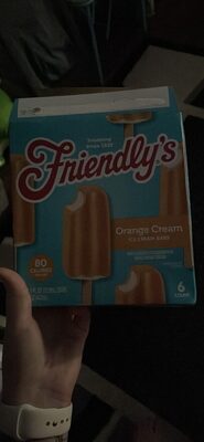 Orange Crme Fruit Swirl Ice Cream & Sherbet Bar, Orange Crme