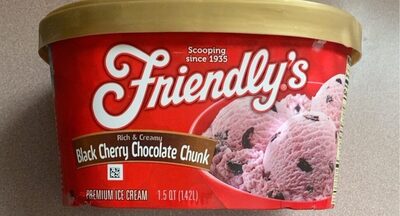 Rich & Creamy Black Cherry Chocolate Chunk  Premium Ice Cream, Black Cherry Chocolate Chunk