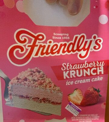 Strawberry Krunch Premium Ice Cream Cake, Strawberry