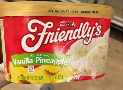 Rich & Creamy Vanilla Pineapple Premium Ice Cream, Vanilla Pineapple