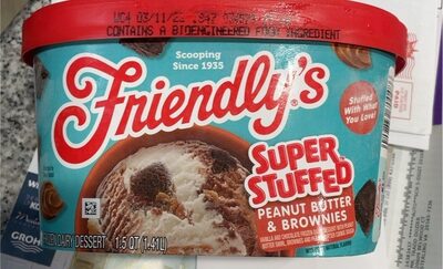 Peanut Butter & Brownies Frozen Dairy Dessert, Peanut Butter