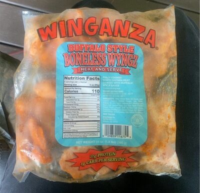 Buffalo Style Fully Cooked White Chicken Meat Coated With Buffalo Style Sauce Boneless Wyngz, Buffalo Style