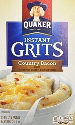 Country Bacon Flavor Instant Grits, Country Bacon