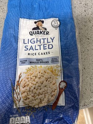 Quaker Rice Cakes Lightly Salted 4.47 Ounce Plastic Bag