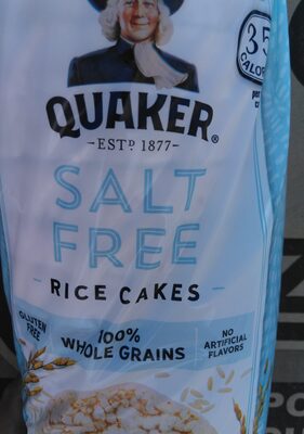 Quaker Rice Cakes Salt Free 4.47 Ounce Plastic Bag