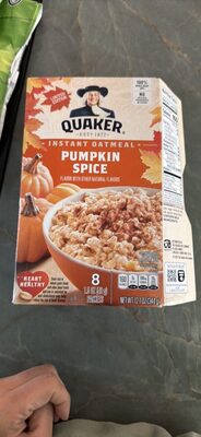 Pumpkin Spice Instant Oatmeal, Pumpkin Spice