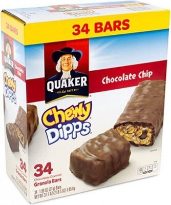 Chocolate Chip Chocolatey Covered Granola Bars, Chocolate Chip