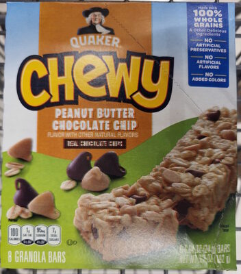 Peanut Butter Chocolate Chip Granola Bars, Peanut Butter Chocolate Chip