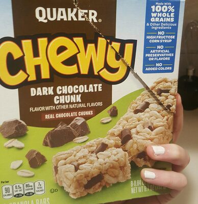 Quaker, Chewy, Dark Chocolate Chunk, .84 Oz, 8 Count