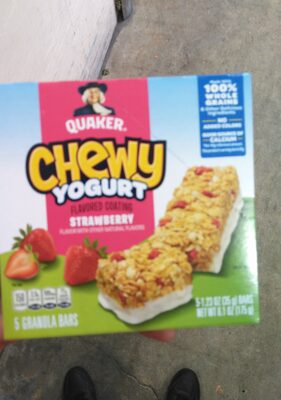 Strawberry Flavored Coating Granola Bars, Strawberry