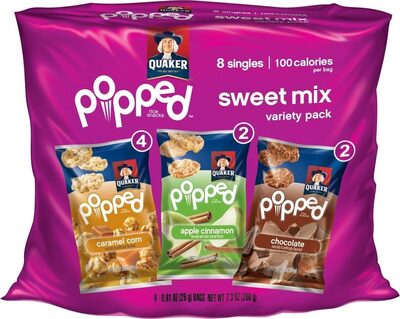 Quaker Rice Crisps Sweet Mix Variety (8 - .91Oz) 7.28 Ounce Plastic Bag