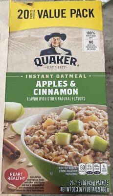 Apples & Cinnamon Instant Oatmeal, Apples & Cinnamon