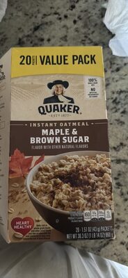 Maple & Brown Sugar Instant Oatmeal, Maple & Brown Sugar