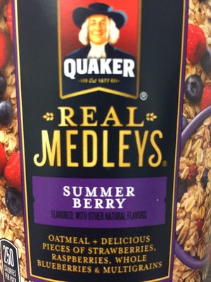 Summer Berry Oatmeal + Delicious Pieces Of Strawberries, Raspberries, Whole Blueberries & Multigrains, Summer Berry