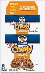 Peanut Butter Chocolate Chip Granola Bars
