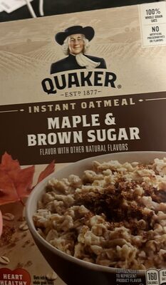 Maple & Brown Sugar Instant Oatmeal, Maple & Brown Sugar