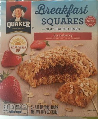 Strawberry Baked Squares With Fruit Filling Soft Baked Bars, Strawberry