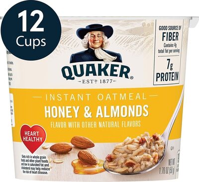 Quaker Instant Oatmeal Honey & Almonds 1.76 Oz