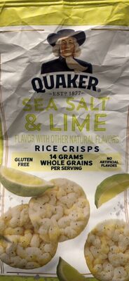 Sea Salt & Lime Flavor Rice Crisps, Sea Salt & Lime