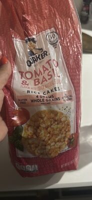 Tomato & Basil Rice Cakes, Tomato & Basil