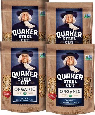 Hearty Traditional Steel Cut Organic 100% Whole Grain Oats