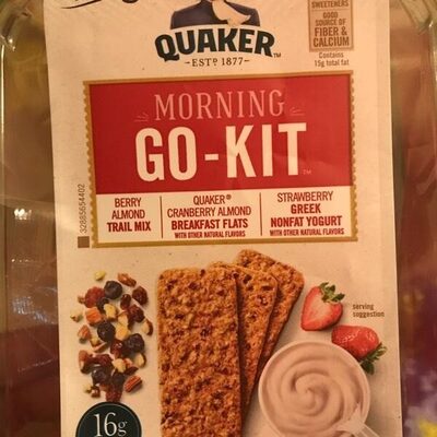 Berry Almond Trail Mix, Cranberry Almond Breakfast Flats, Strawberry Greek Nonfat Yogurt Morning Go-Kit, Berry Almond, Cranberry Almond, Strawberry