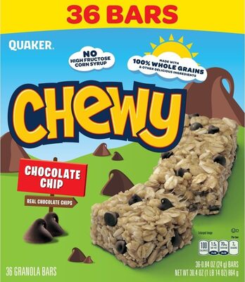 Chocolate Chip Granola Bars, Chocolate Chip