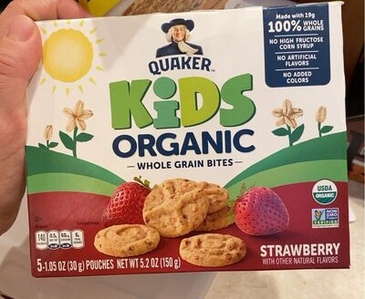 Strawberry Organic Kids Whole Grain Bites, Strawberry