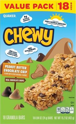 Peanut Butter Chocolate Chip Granola Bars, Peanut Butter Chocolate Chip
