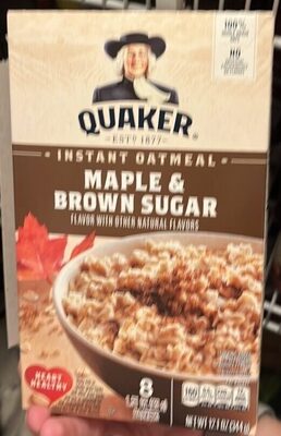 Maple & Brown Sugar Instant Oatmeal, Maple; Brown Sugar
