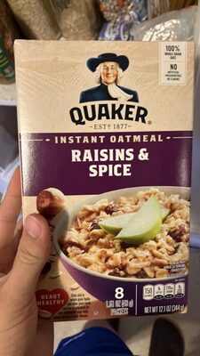 Raisins & Spice Instant Oatmeal, Raisins & Spice
