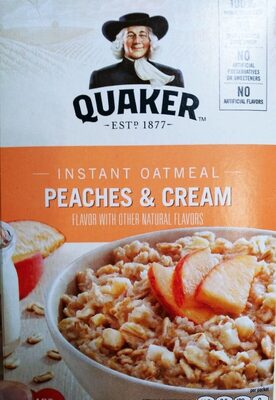 Peaches & Cream Instant Oatmeal, Peaches; Cream