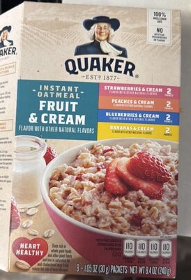 Fruit & Cream Instant Oatmeal