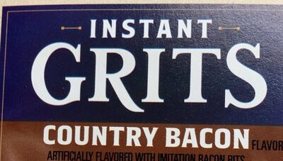 Country Bacon Flavor Instant Grits, Bacon