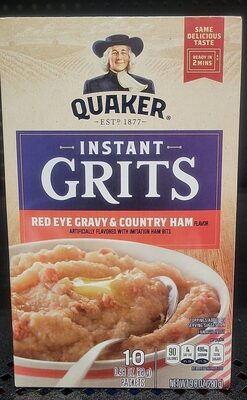 Red Eye Gravy & Country Ham Flavor Instant Grits, Gravy; Ham