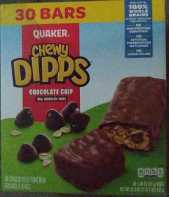 Chocolate Chip Chocolatey Covered Granola Bars, Chocolate Chip