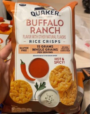 Hot & Spicy! Buffalo Ranch Flavor Rice Crisps, Hot & Spicy! Buffalo Ranch
