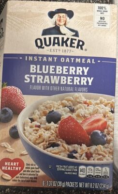 Blueberry Strawberry Instant Oatmeal, Blueberry Strawberry