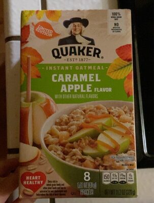 Caramel Apple Instant Oatmeal, Caramel; Apple