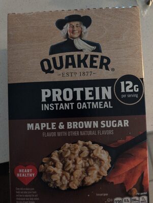 Maple & Brown Sugar Protein Instant Oatmeal, Maple & Brown Sugar
